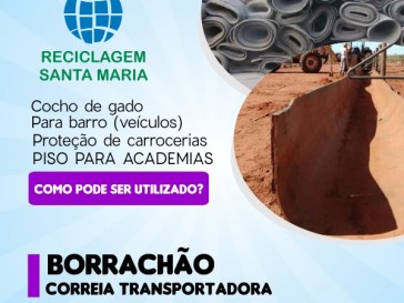 Você sabia que o borrachão pode ser utilizado para piso de academias até cocho para gado?